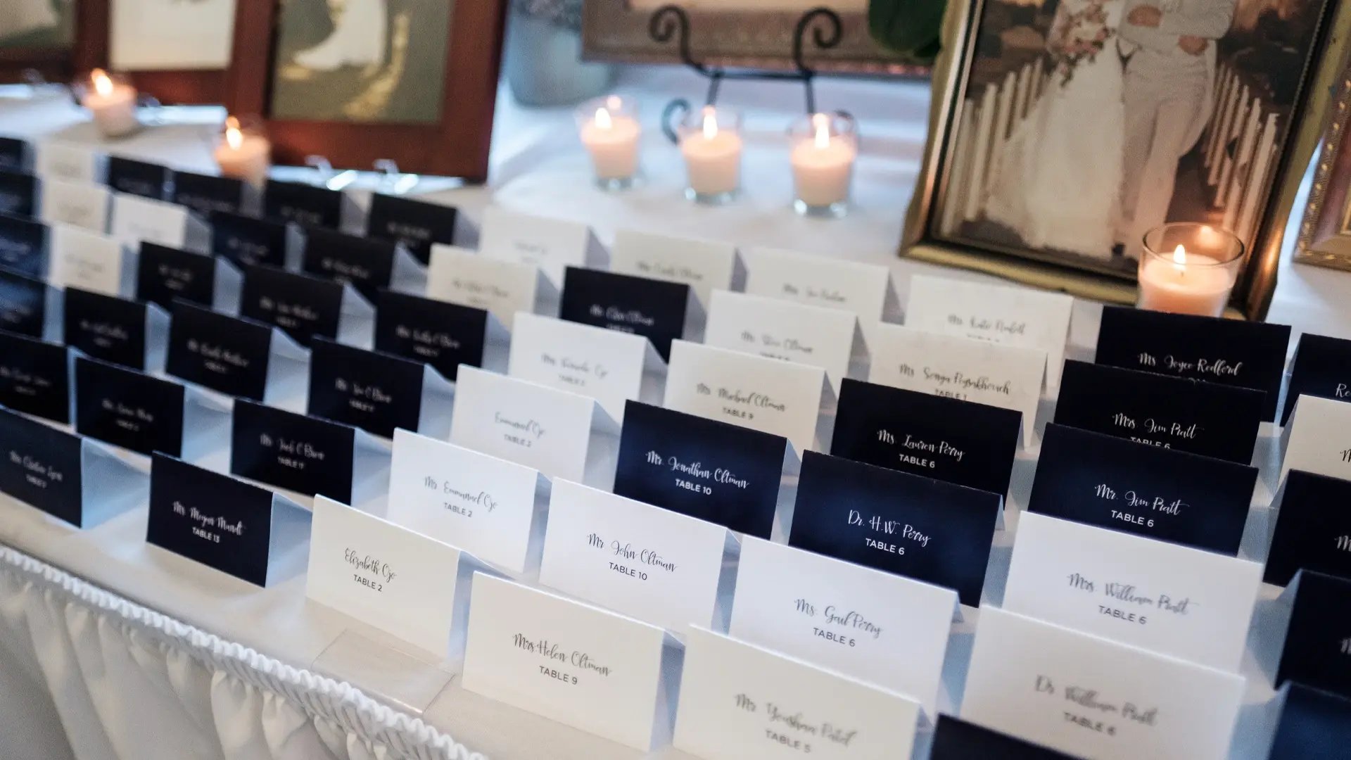 Reception name cards